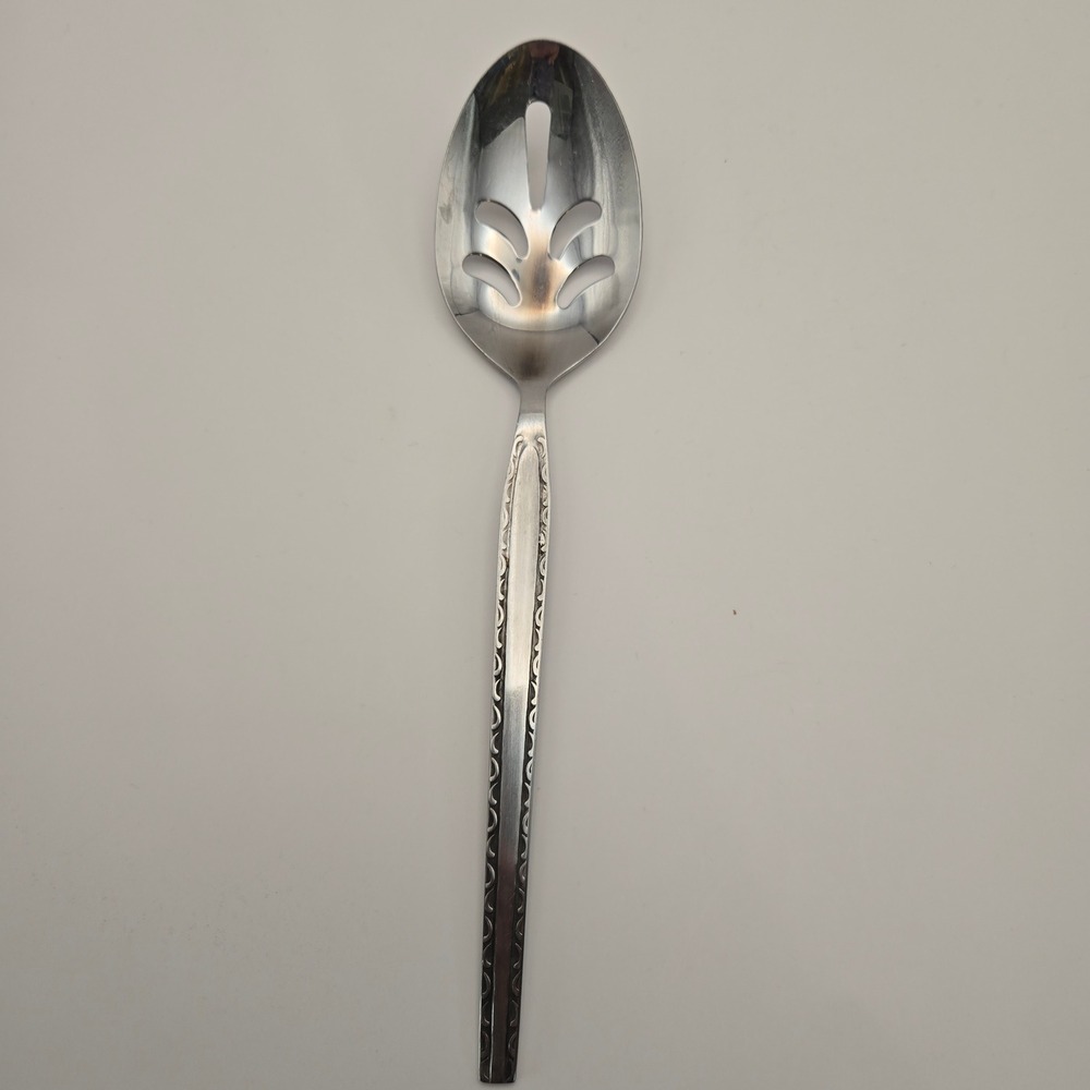 Rogers Replacement 8.5" Slotted Serving Spoon Stainless Steel Mid Century Modern